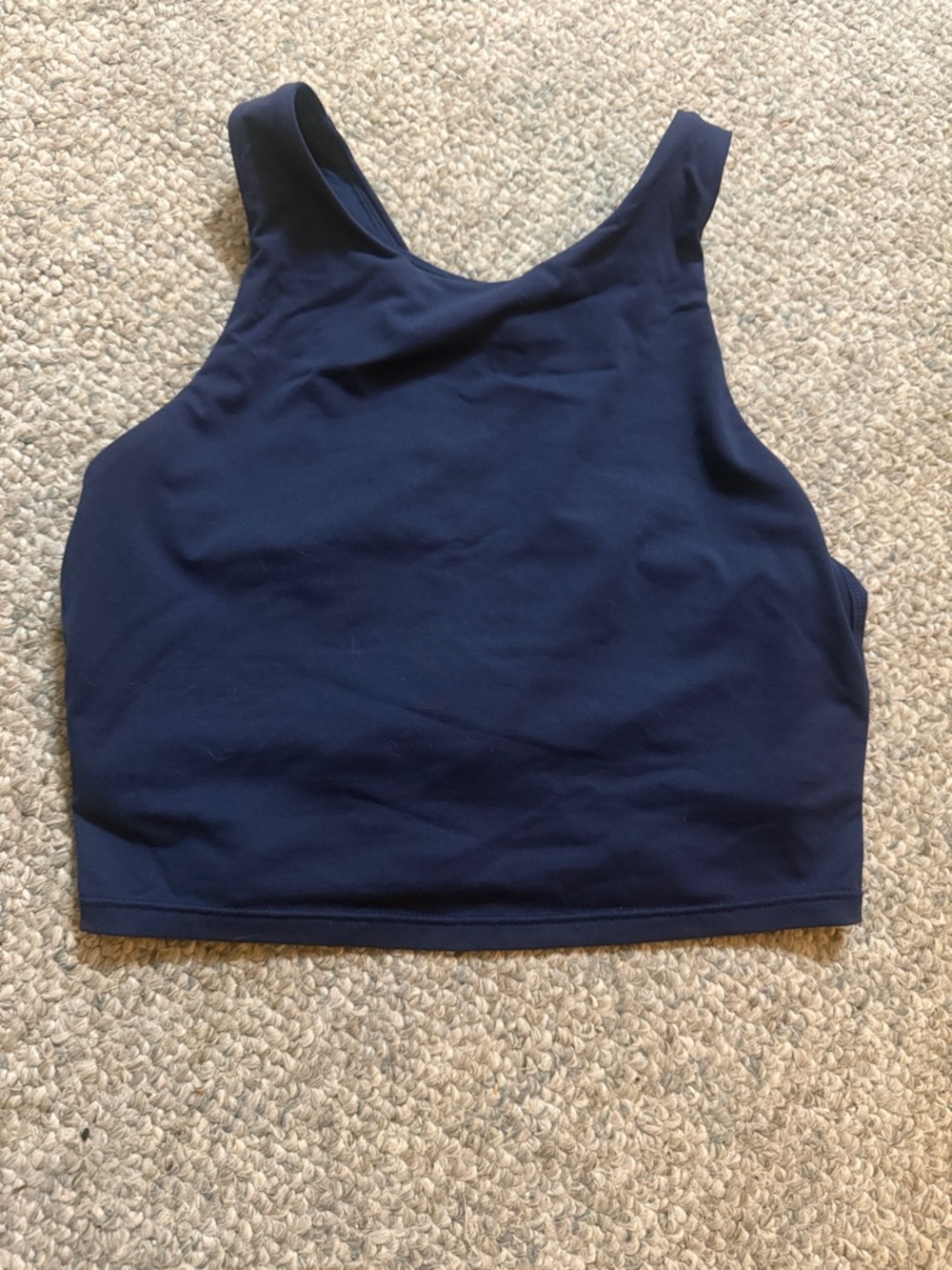 Athleta Navy Blue High Neck Sports Bra